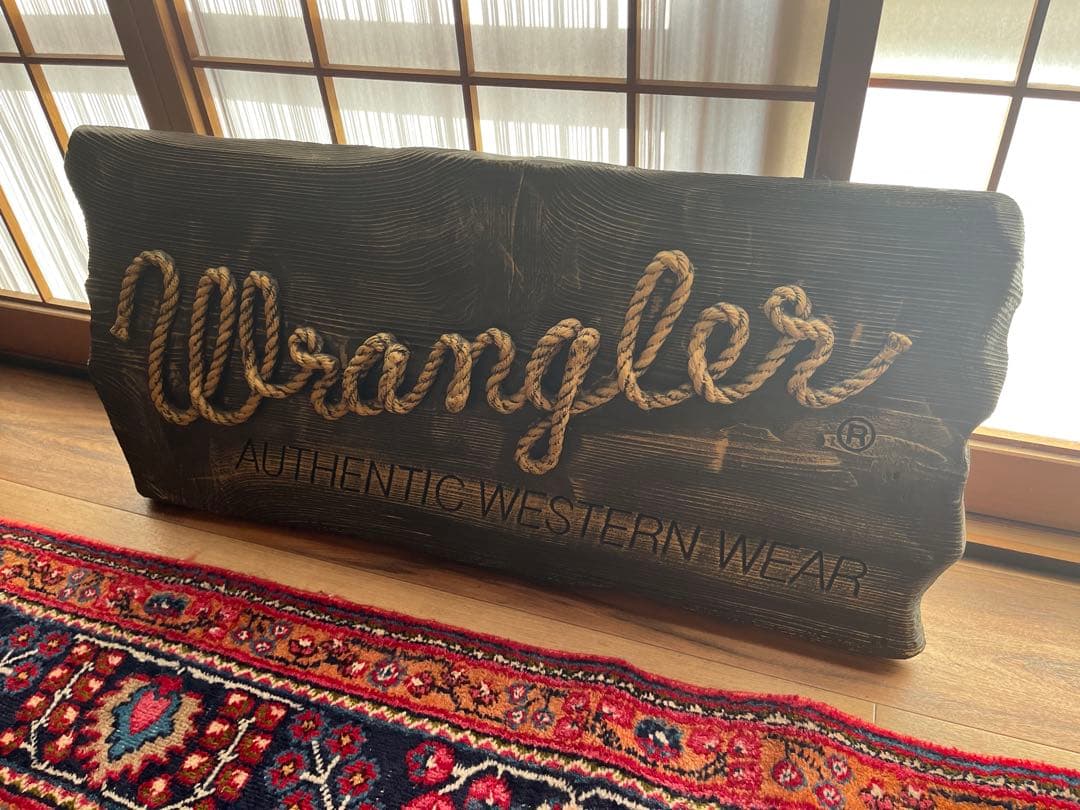 非売品 70s Wrangler 木製サインボード ヴィンテージ