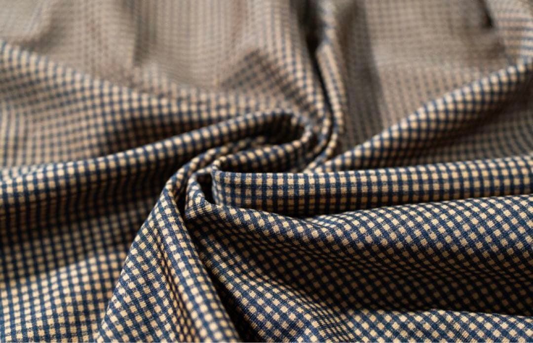 レオタード　ハイレグ　穴あき　くるみ格子×ネイビー