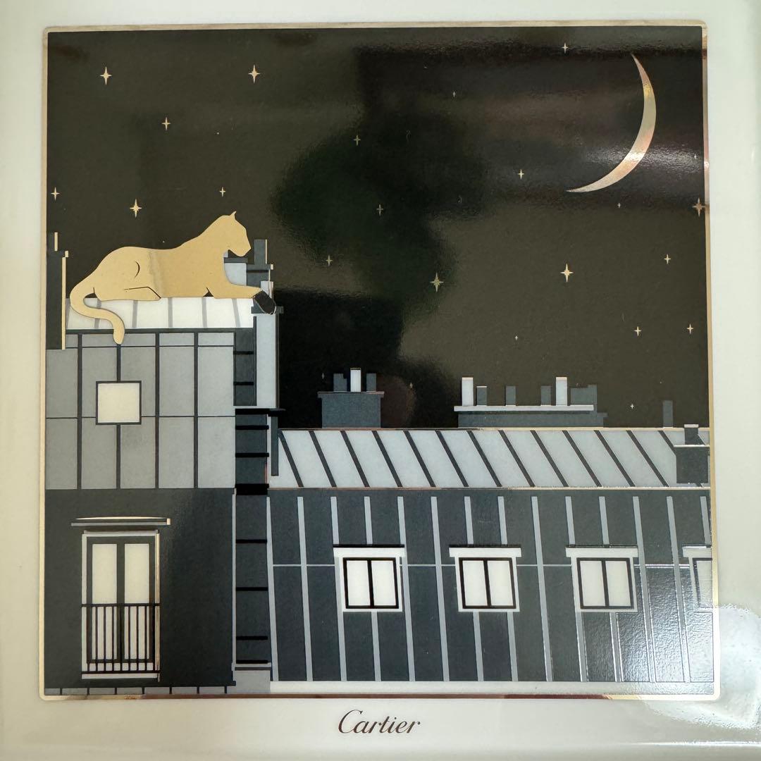 【新品】Cartier カルティエ スクエアプレート パンサー 皿 箱付