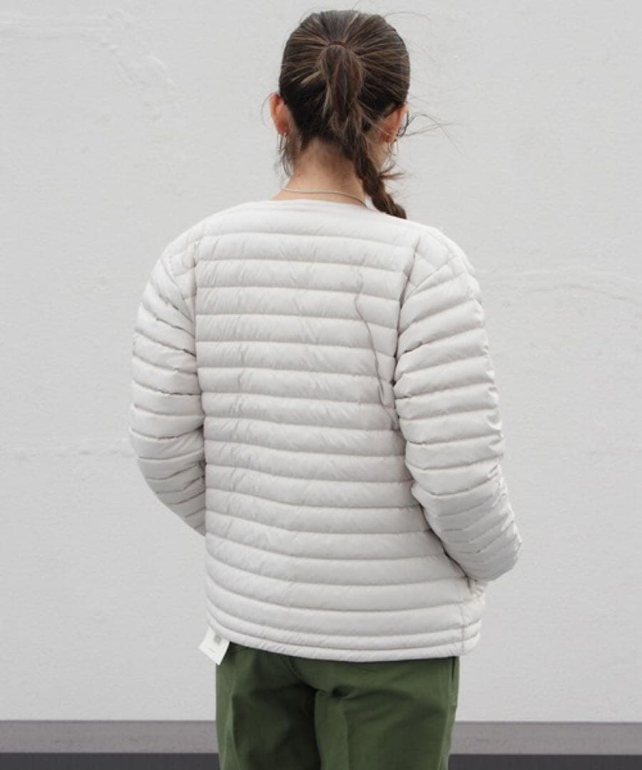 ★美品★ORCIVAL インナーダウンクルーネック　ライトベージュ サイズ2