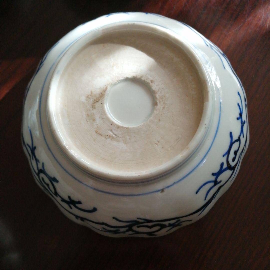 伊万里　染付蝶文膾皿　19枚　15cm　明治～大正期