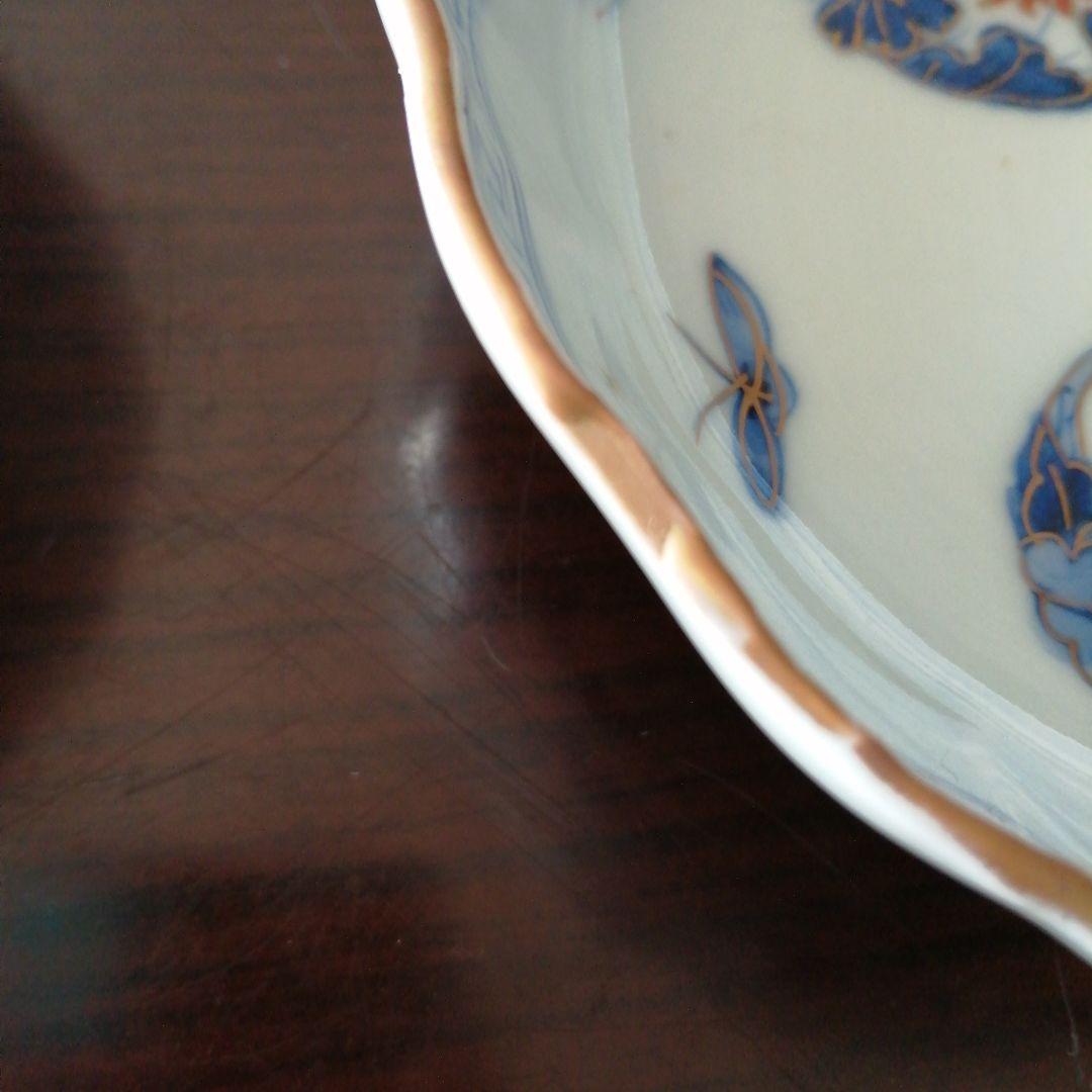 伊万里　染付蝶文膾皿　19枚　15cm　明治～大正期