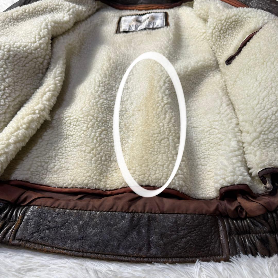 【90s】G-1 ラムレザー フライトジャケット L 襟ボア・ライナー付き完品