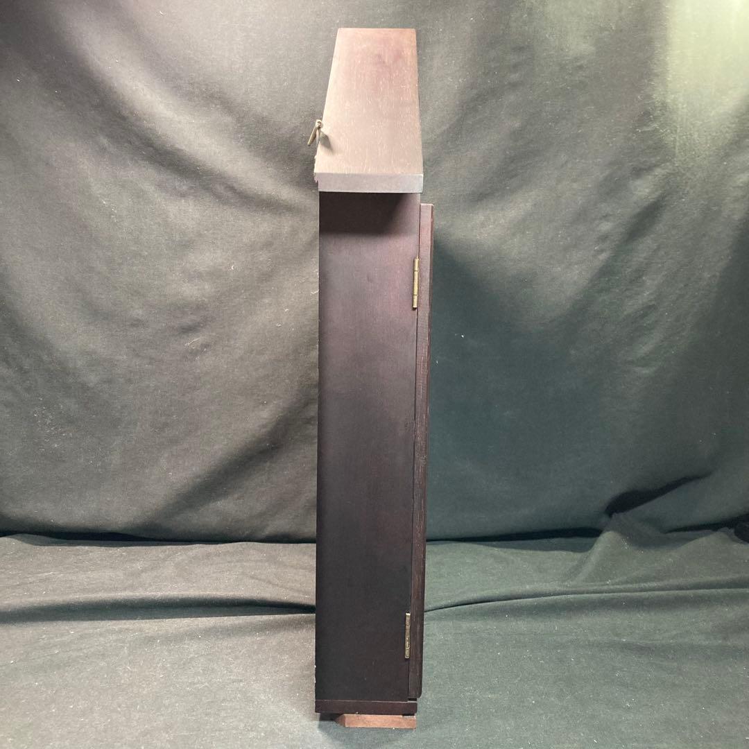 レトロ《ミニチュアフィギュリン》 壁掛けインテリア 木製ボックス