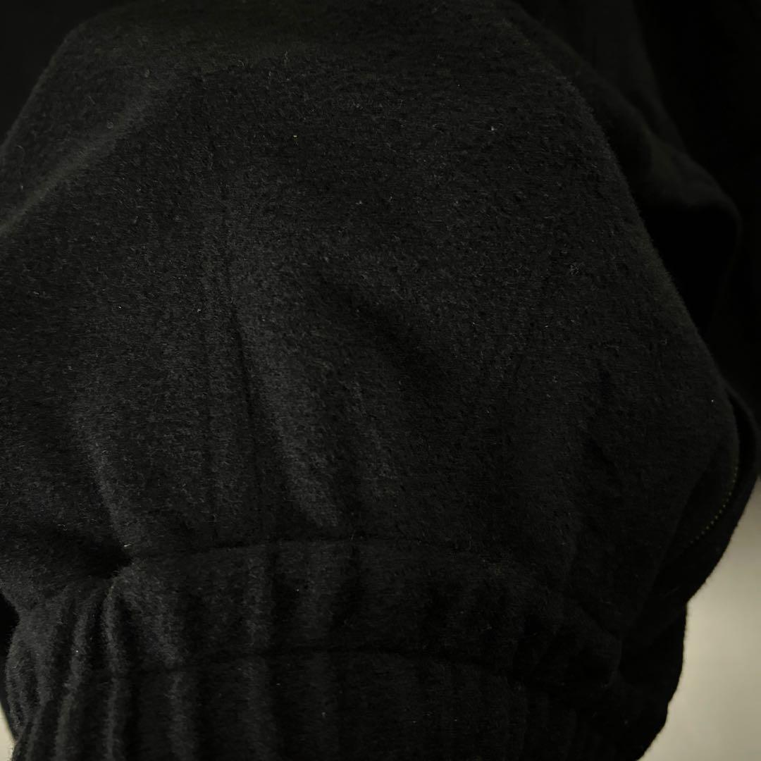 Vintage 90s【変形】all black wool jacket