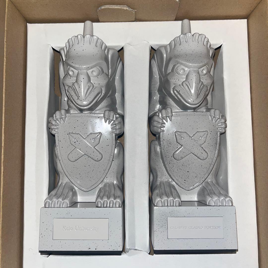 限定品　慶應義塾大学 ユニコーンブックエンド　本立て　新品未使用