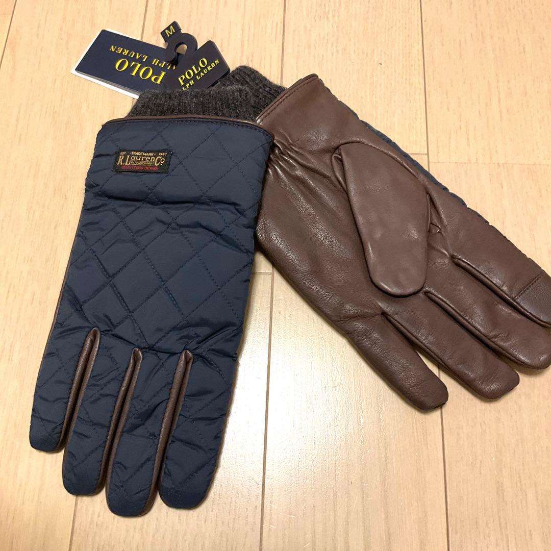 【新品】RALPH LAUREN ラルフ ローレン 手袋 メンズ グローブ　M