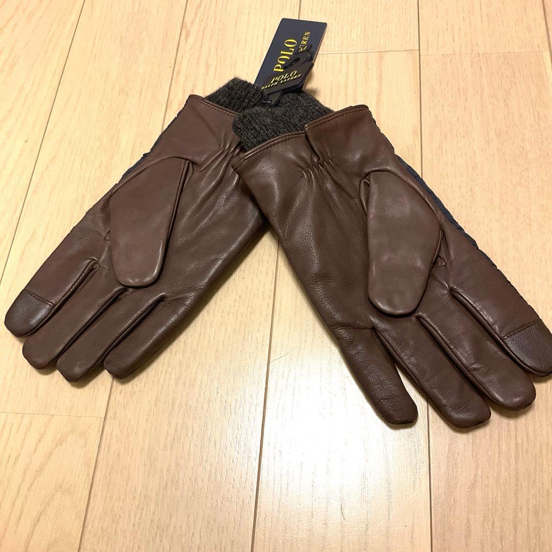 【新品】RALPH LAUREN ラルフ ローレン 手袋 メンズ グローブ　M