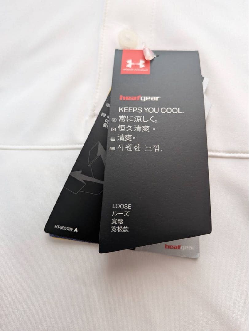 アンダーアーマー ゴルフウェア 長袖シャツ　新品　タグ付き　メンズ　白