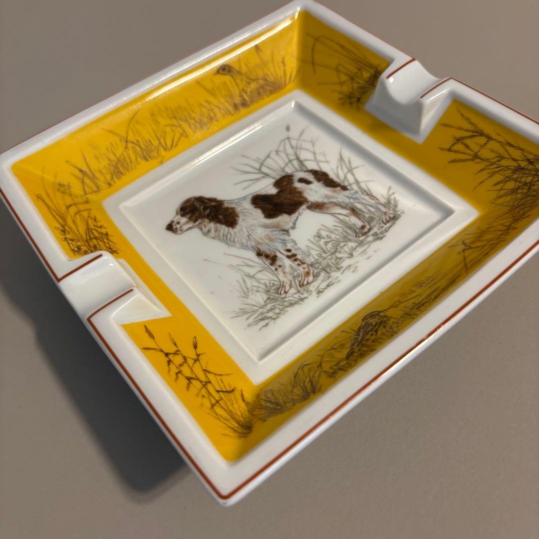 エルメス HERMES 犬 ドッグ コッカースパニエル 灰皿 アッシュトレイ