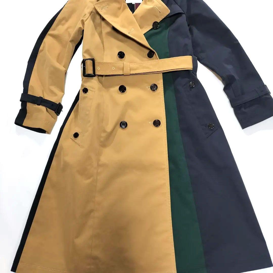 LOVELESS ラブレス カラーブロックトレンチコート サイズ34