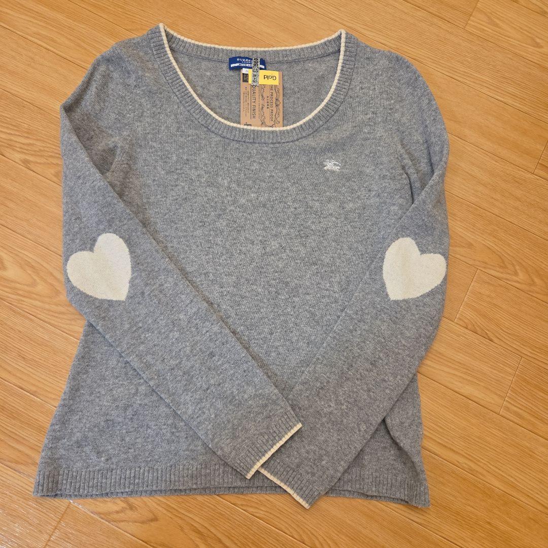 バーバリーブルーレーベル　 ニットセーター 肘ハート　38