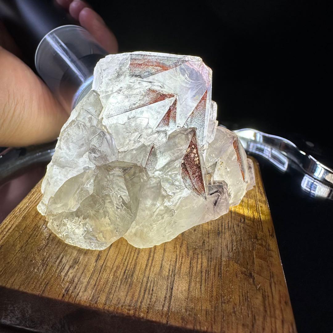 天然石 オーラライト共生水晶の原石　置物　鉱物F.05