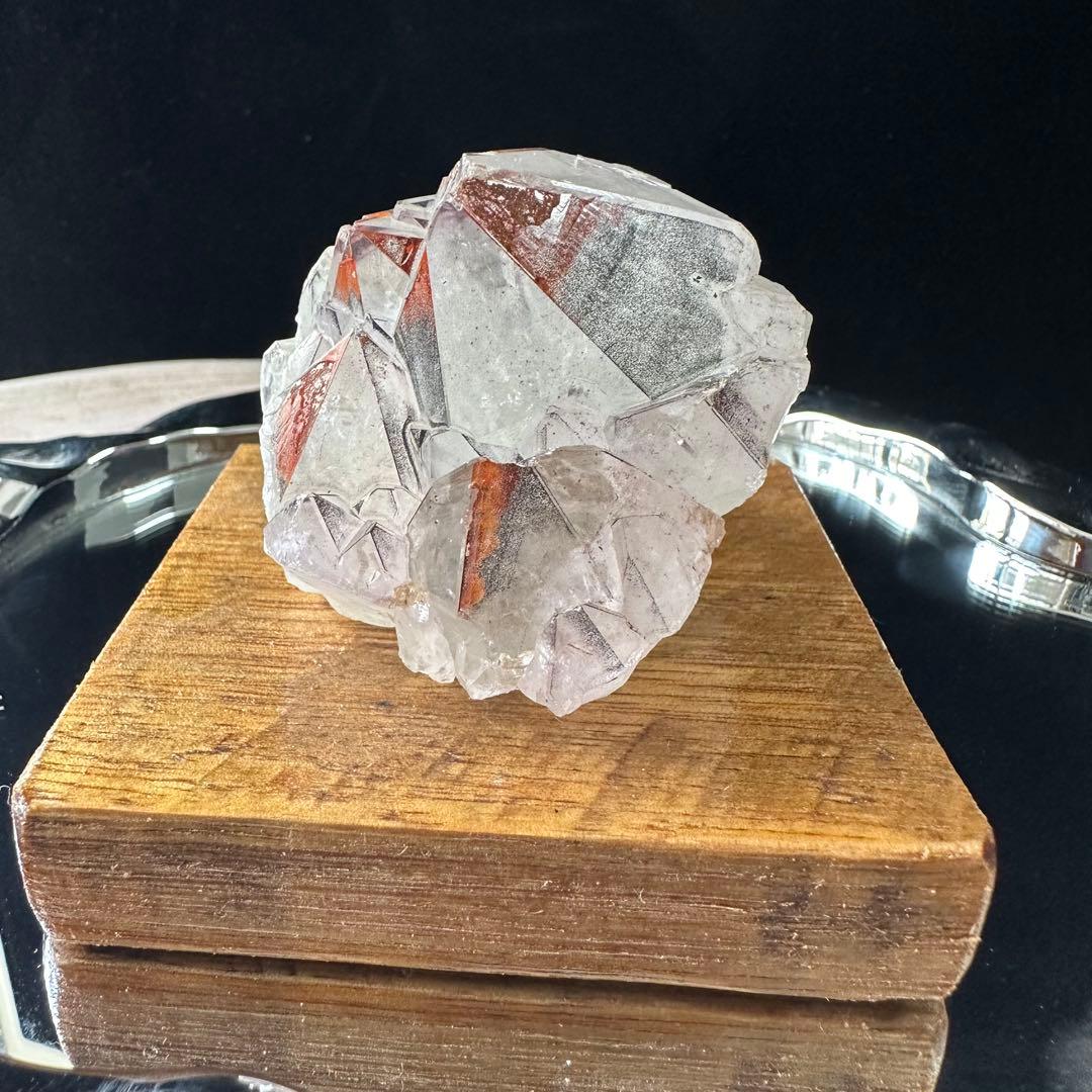 天然石 オーラライト共生水晶の原石　置物　鉱物F.05