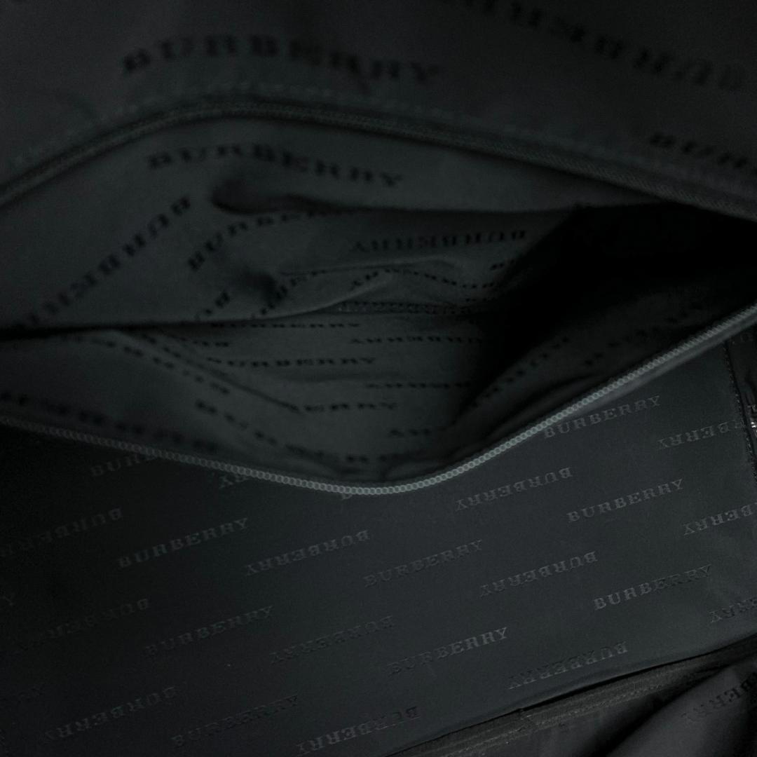バーバリーゴルフ 2way ボストンバッグ ブラック ロゴ　大容量