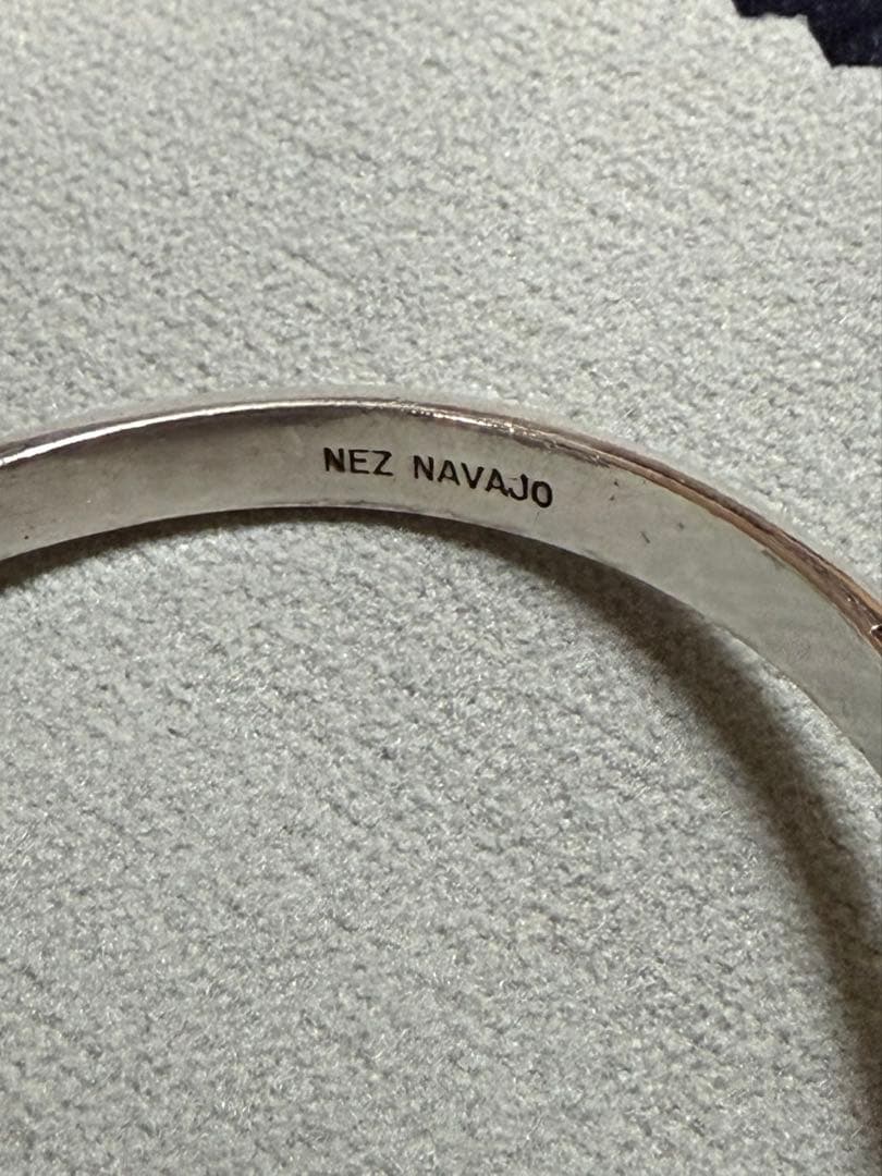 Navajo バングル　ジョナサンネズ　シルバー　Indian jewelry