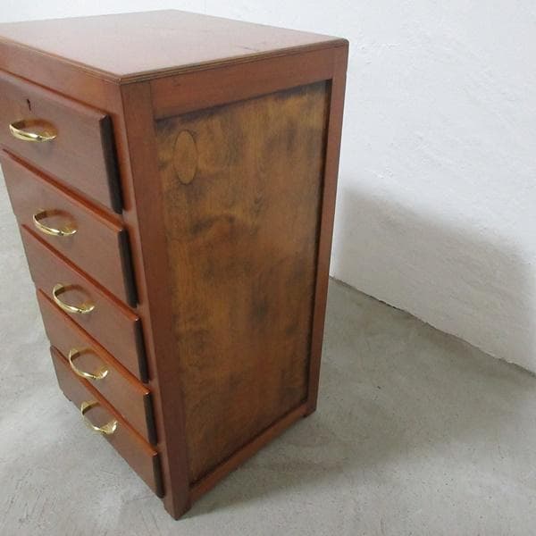 イギリス ビンテージ 家具 サイドチェスト 5段ドロワーズ 英国 6101e