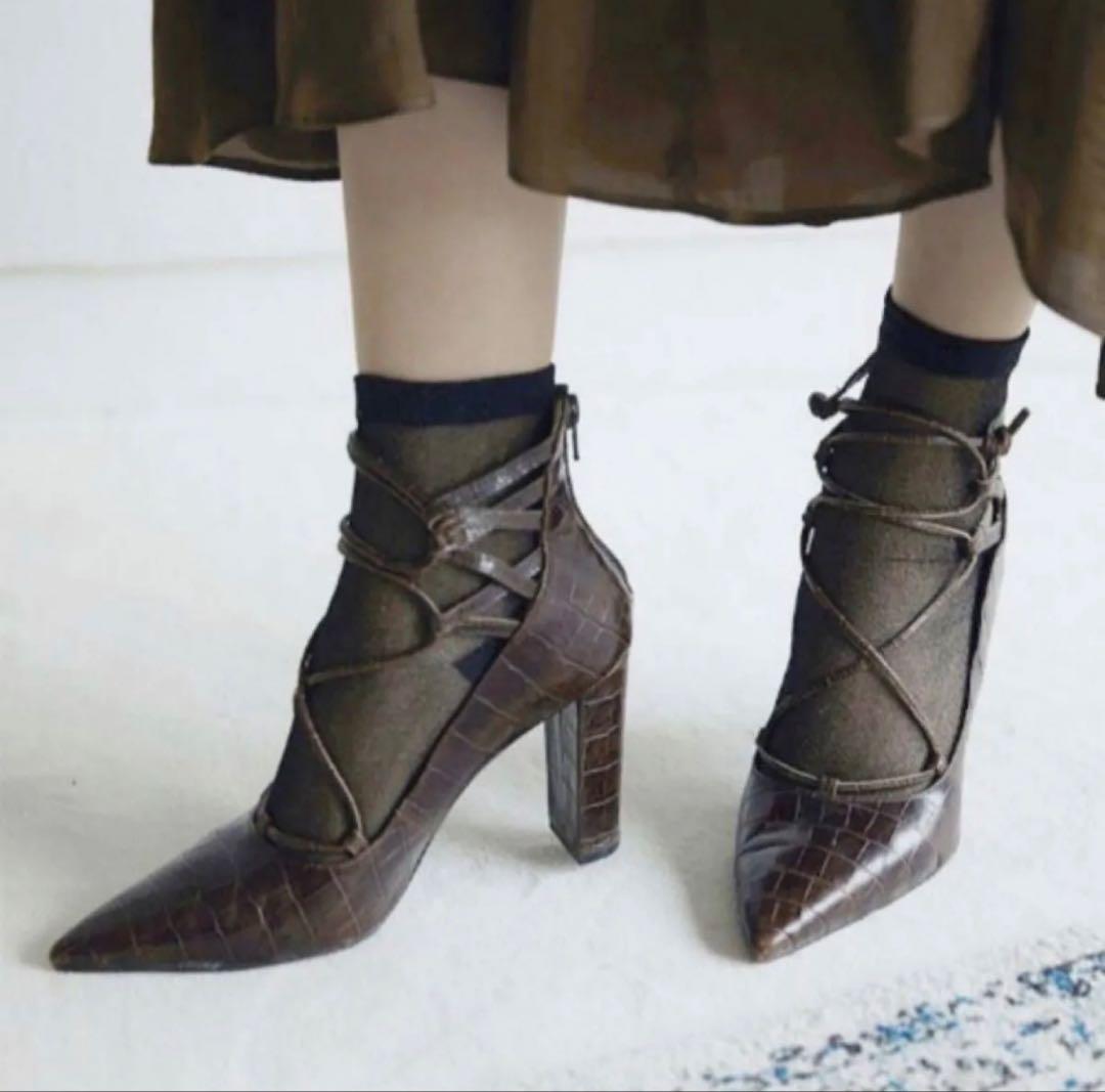 Amerivintage レースアップパンプス　Mサイズ