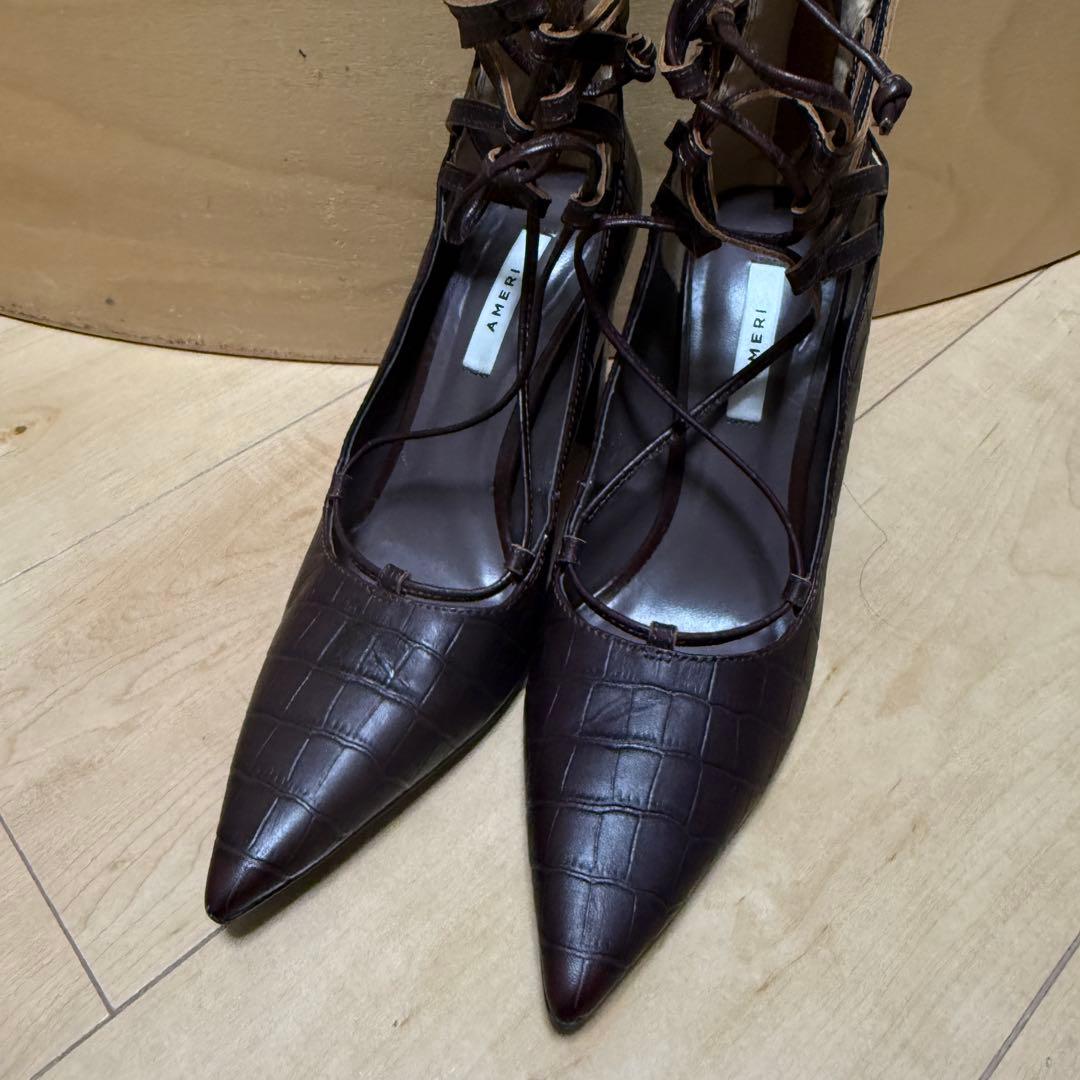 Amerivintage レースアップパンプス　Mサイズ