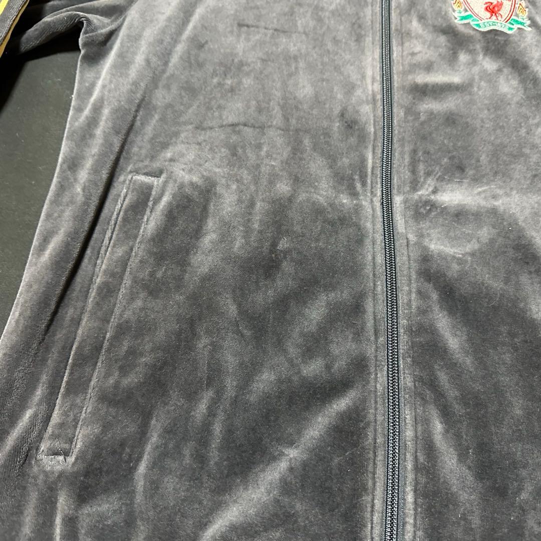 【激レア・超人気】adidas リバプールFC ベロアジャケットグレー