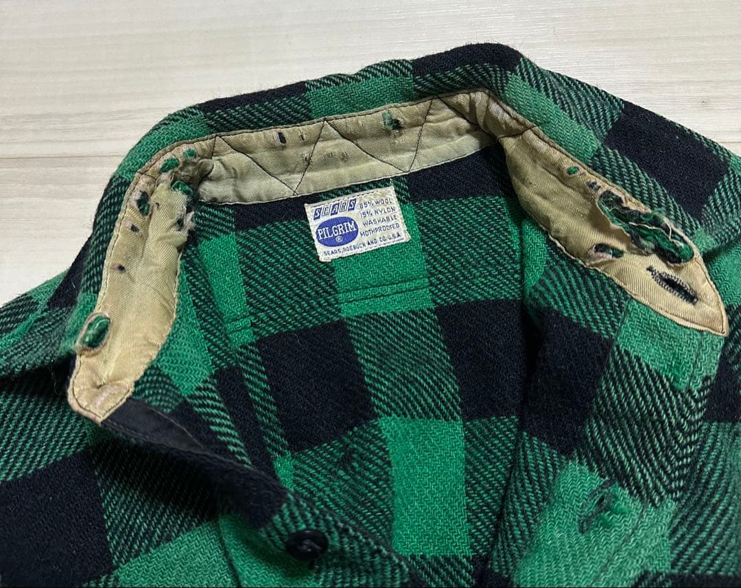 60s PILGRIM ヴィンテージウールシャツ sears