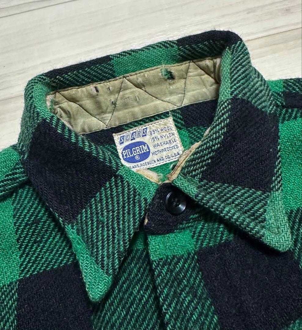 60s PILGRIM ヴィンテージウールシャツ sears