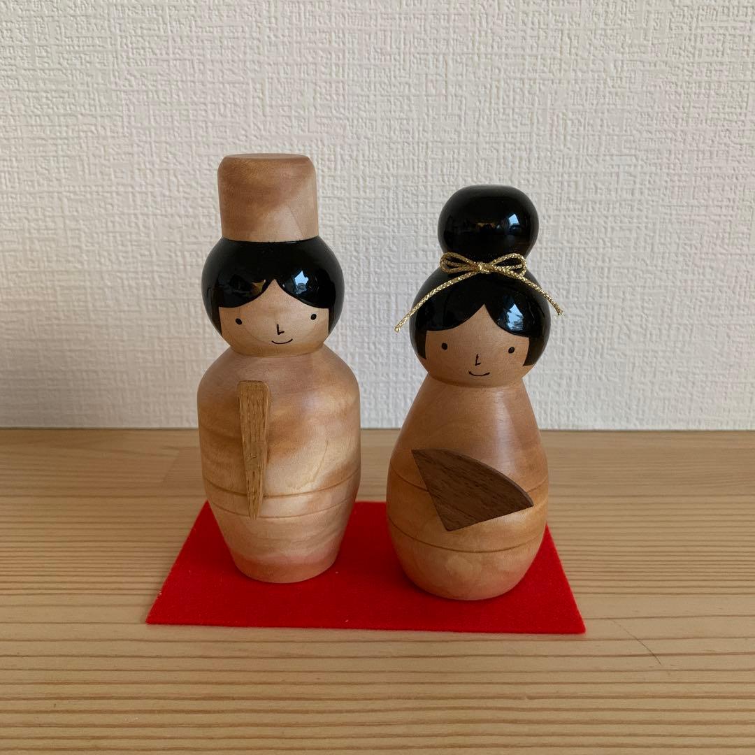 山の前製作所　ほろほろ人形　おひなさま　お雛様　かえで　美品