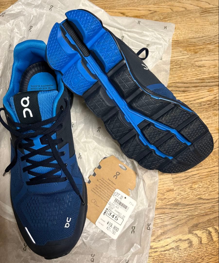 On（オン）メンズ CLOUD ACE 99863 ネイビー色２７cm未使用品