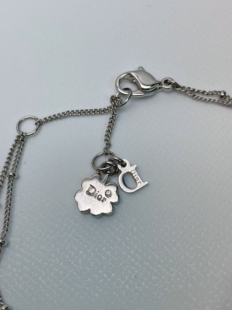 美品 クリスチャンディオール ハート&Dロゴ ブレスレット