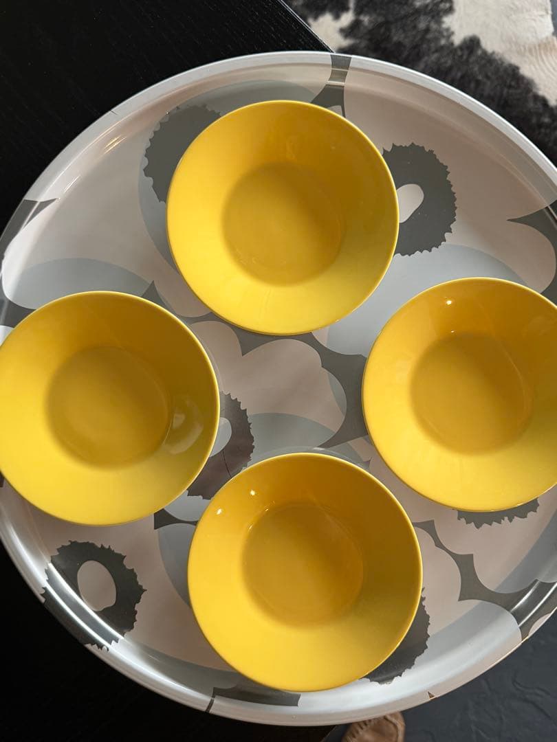 アラビア　カラーズ　16.5cm イエロー　4枚セット