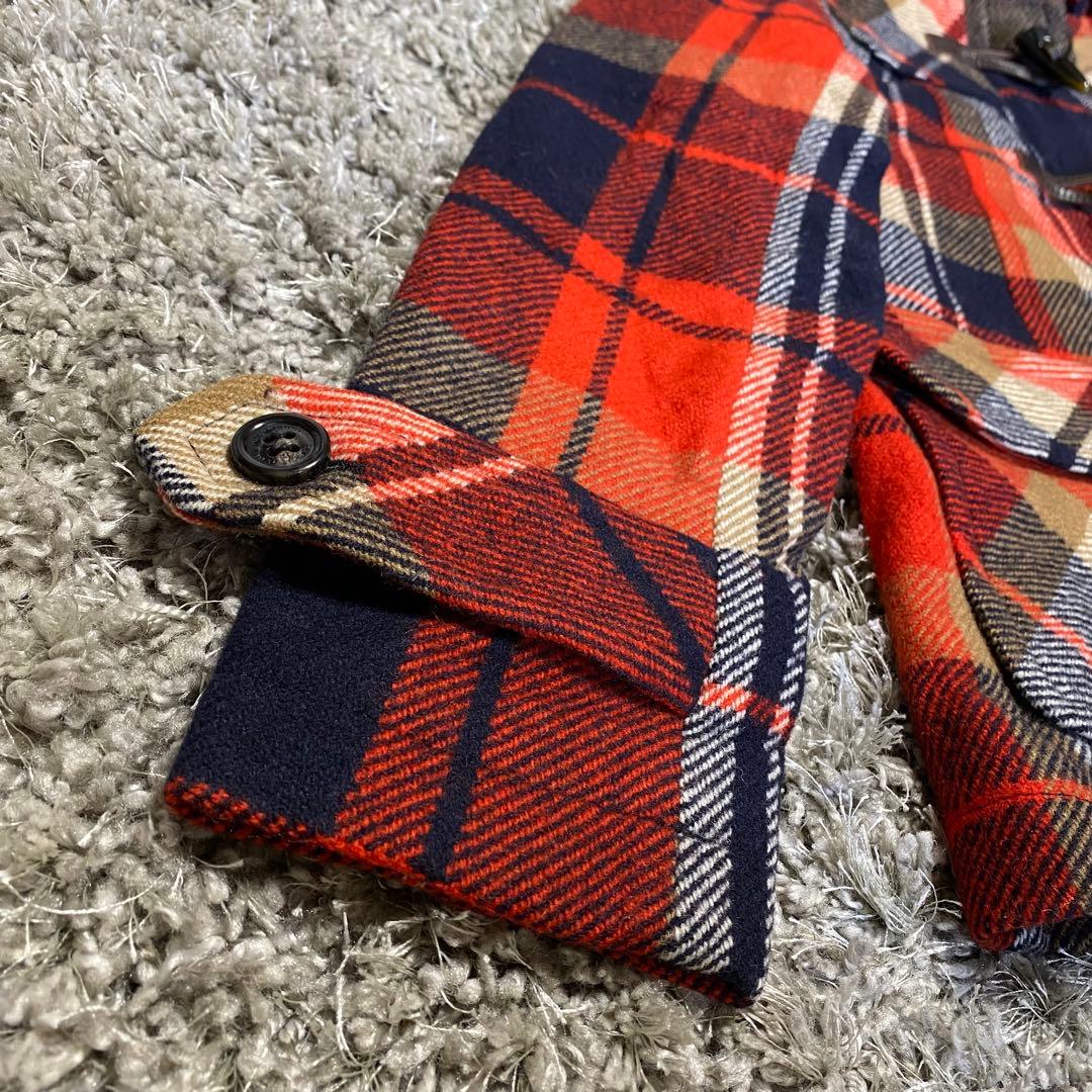 BURBERRY BLUE LABEL ショートダッフルコート チェック柄