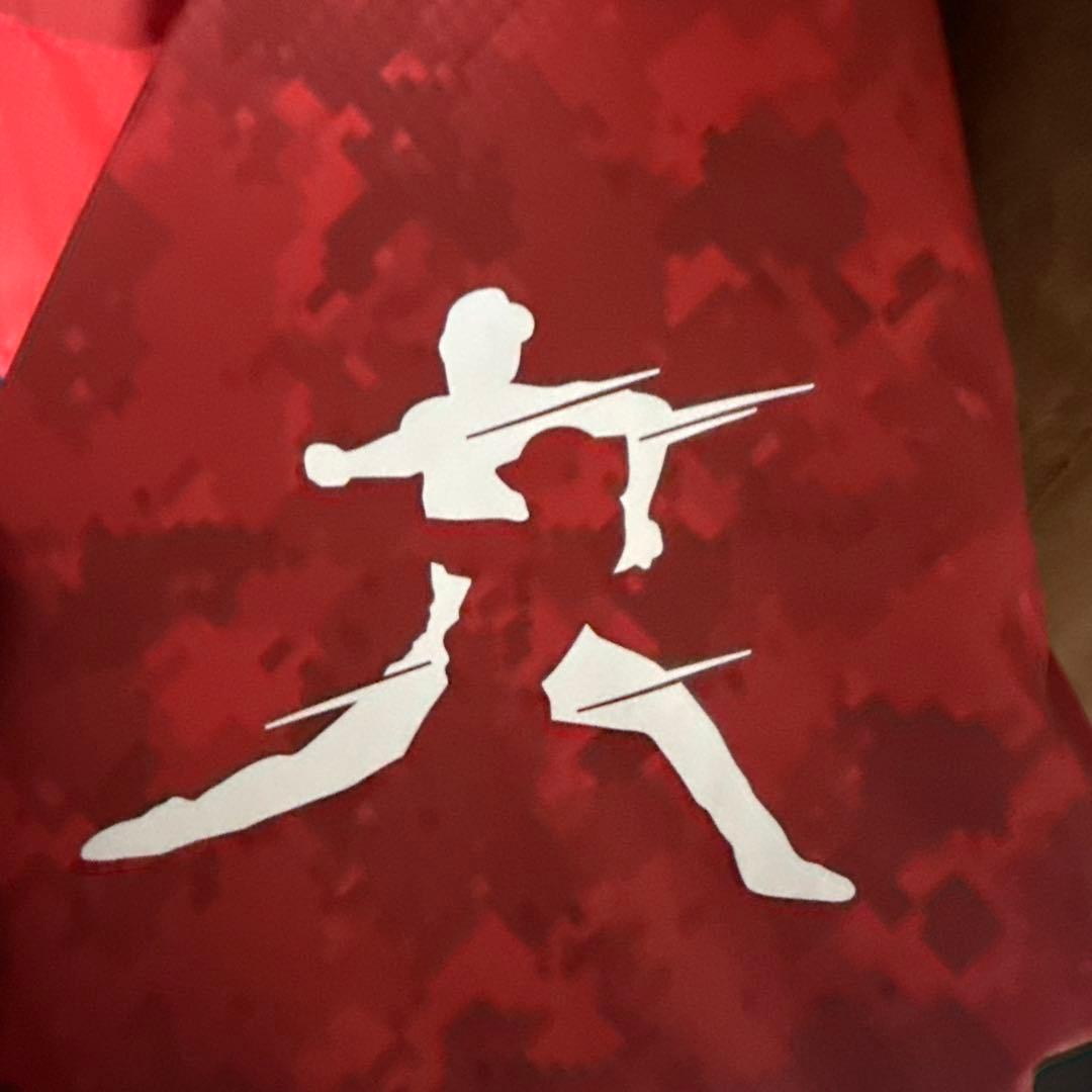 赤 フード付き 野球ジャケット　大谷モデル