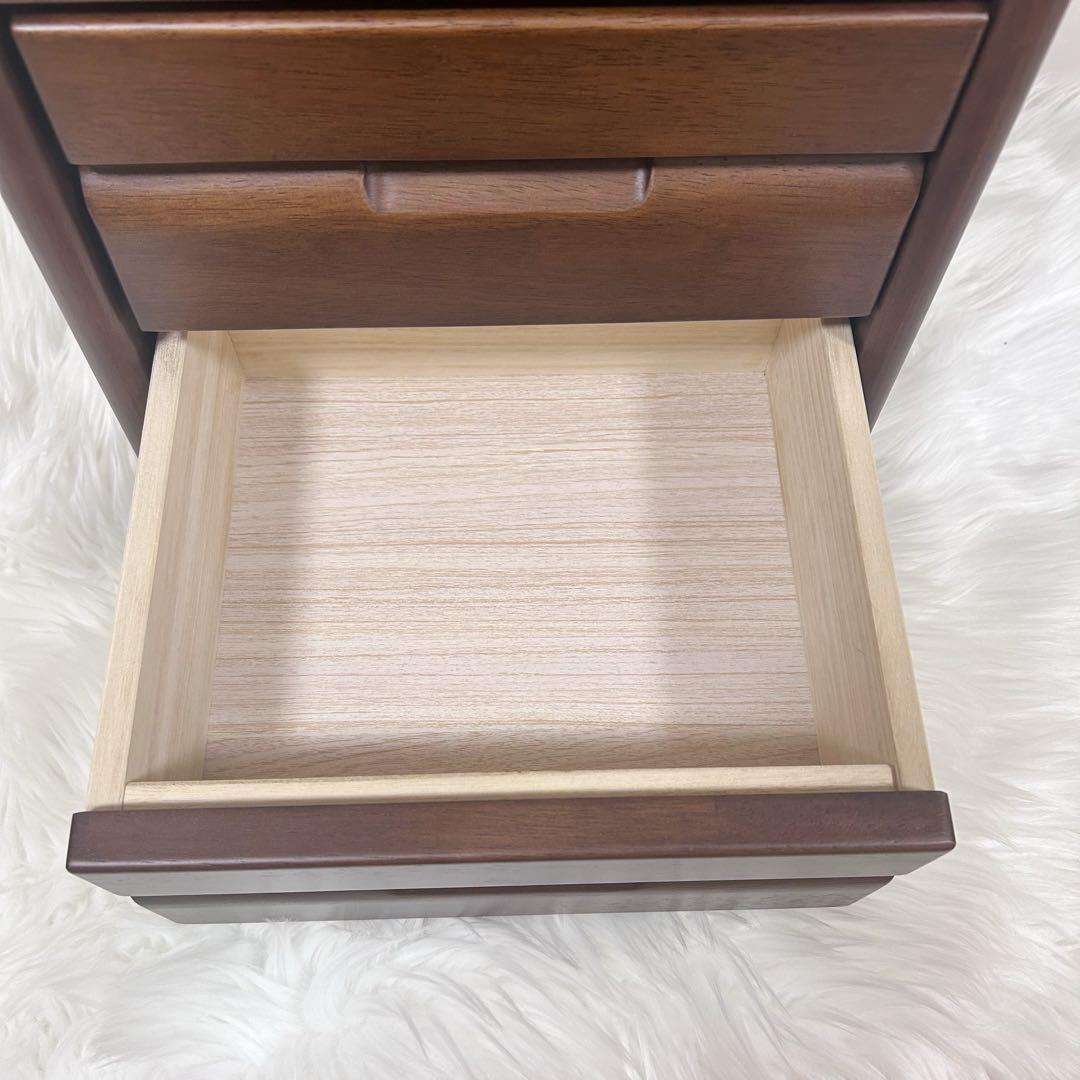 スリム収納　天然木　ELSA エルサ　幅34 電話台　FAX台 プリンター台