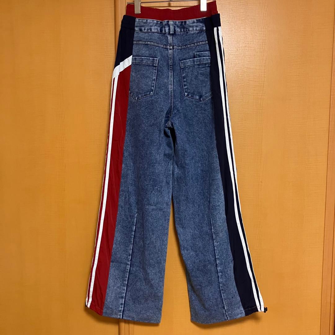 Three Four Time スリーフォータイム サイドスイッチデニムパンツ