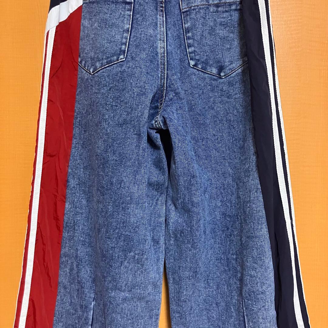 Three Four Time スリーフォータイム サイドスイッチデニムパンツ