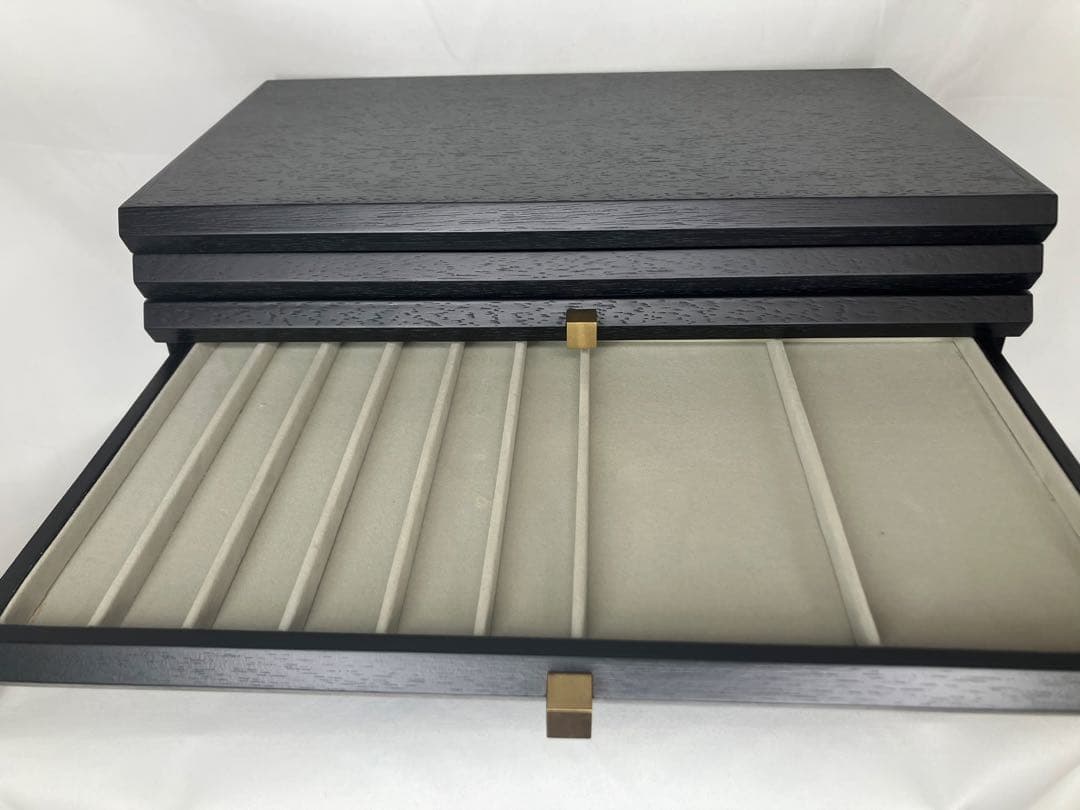 木製 ブラック アクセサリーケース