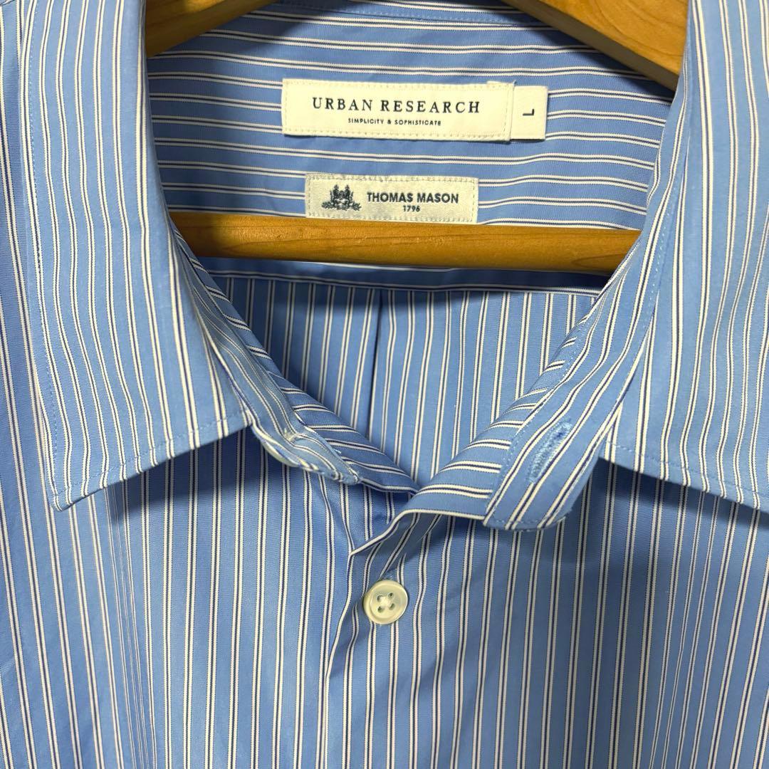 トーマスメイソン　アーバンリサーチ　ストライプシャツ　オーバーシャツ　BEAMS