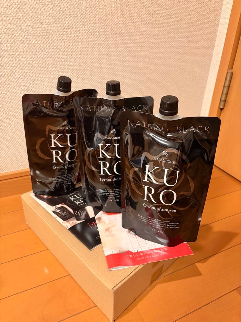 み*ち様 KUROクリームシャンプー（ナチュラルブラック）3個セット