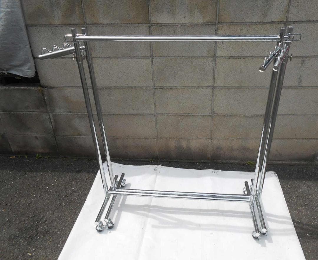 キャスター 斜めフック サイドフック付 調節110～190 2個セット 近隣配送