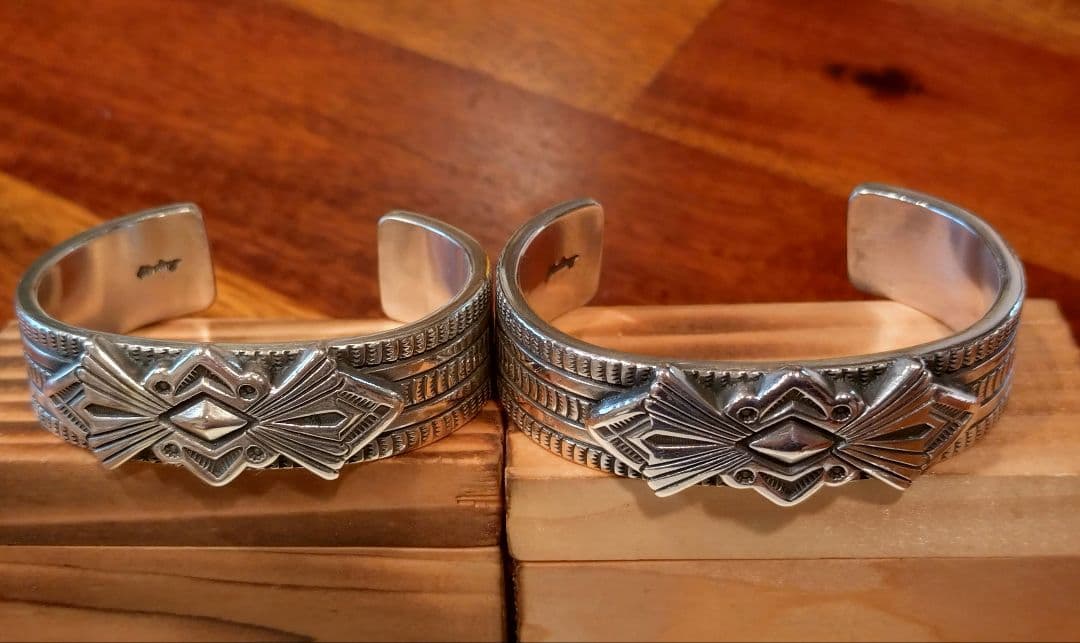 インディアンジュエリー、ヘビーゲージバングル、ペアバングル