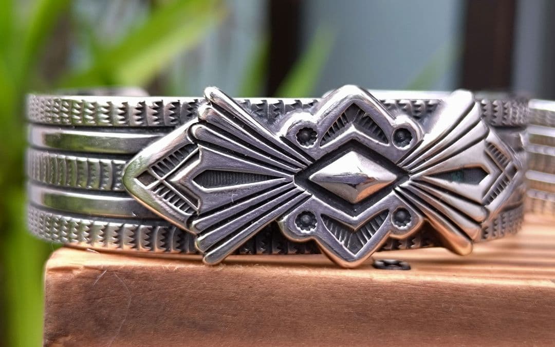 インディアンジュエリー、ヘビーゲージバングル、ペアバングル