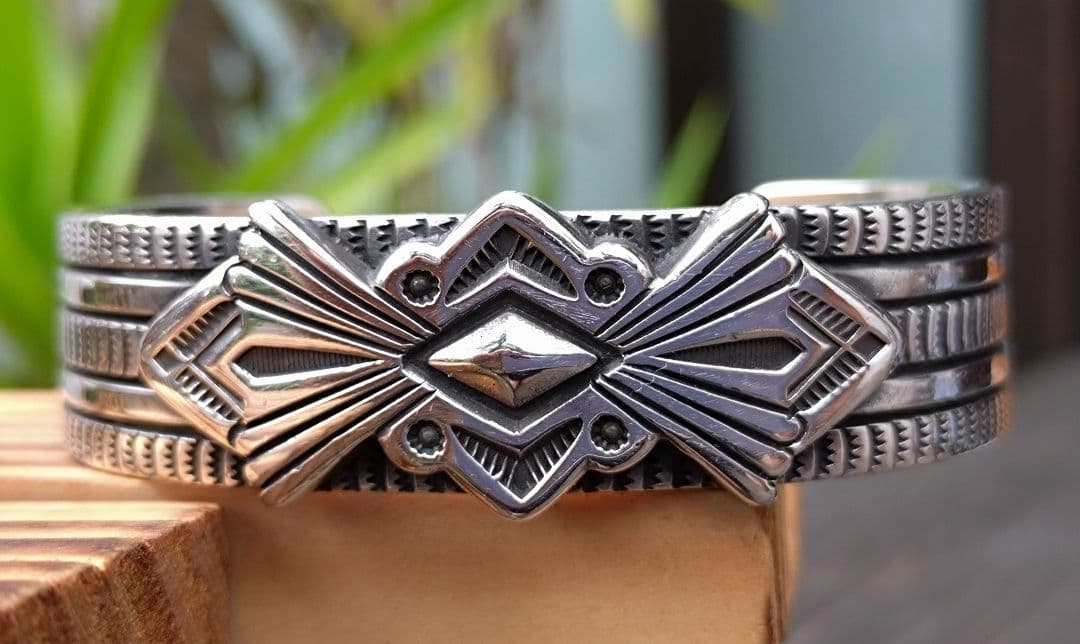 インディアンジュエリー、ヘビーゲージバングル、ペアバングル