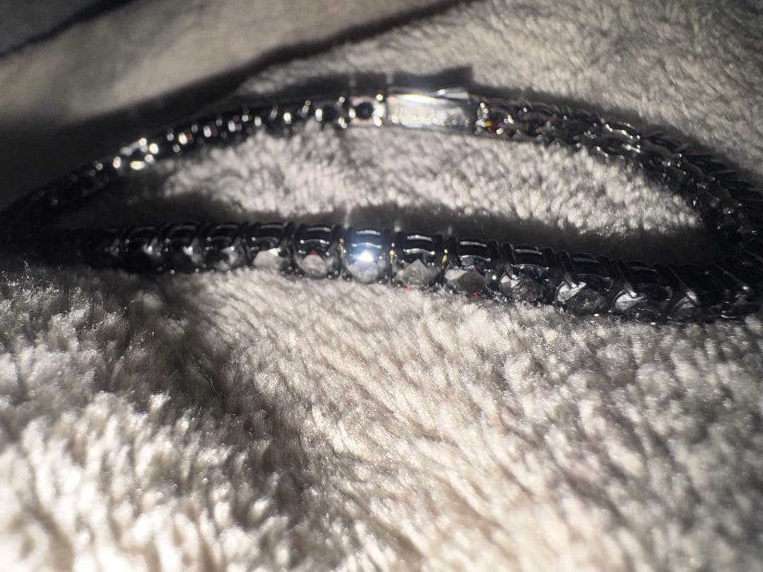 【未使用】ブラックモアサナイトテニスブレスレット