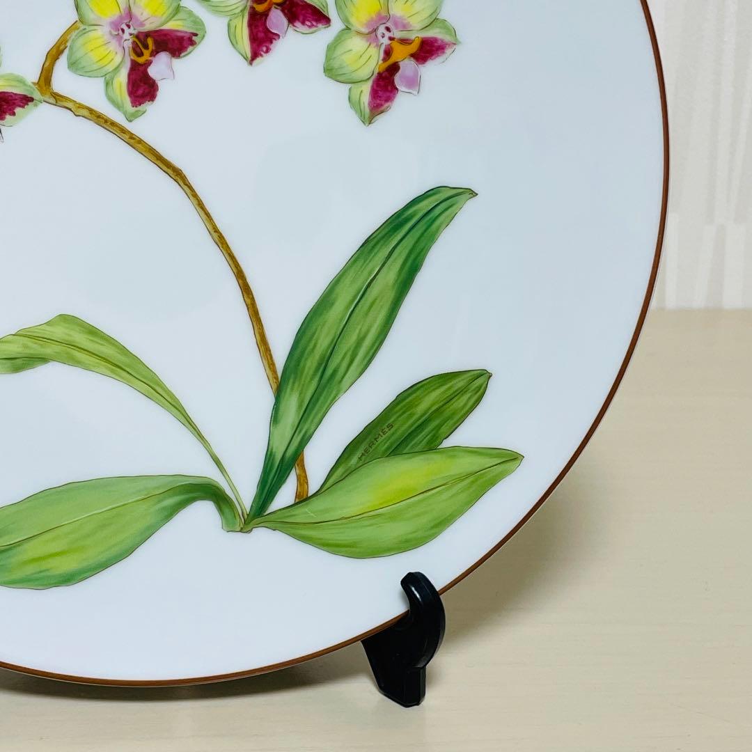 HERMES エルメス オルキデ プレート 皿 蘭 NO.9