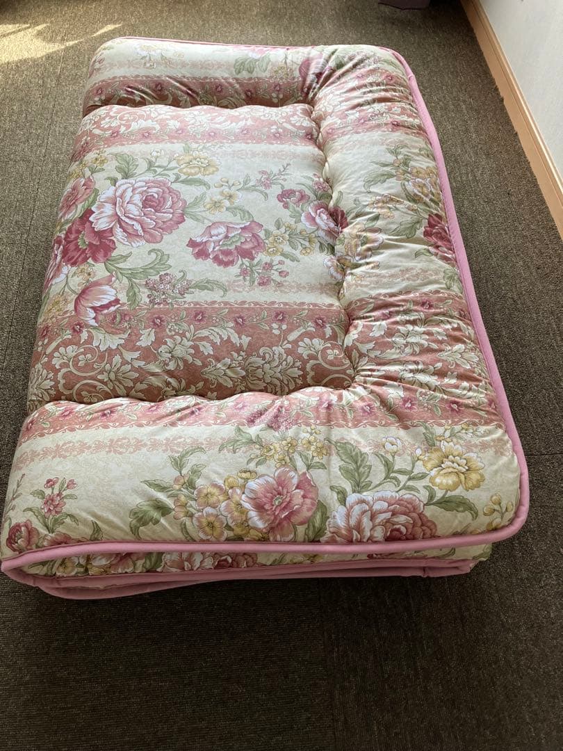 新品日本製作りたて掛布団、敷布団2組セット 綿100% ピンク、ブルーペアセット