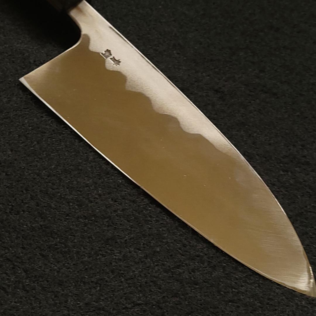 【現品限り】左利き　青紙2号 出刃包丁 ６寸170㎜ #2407 焼柄 月光作