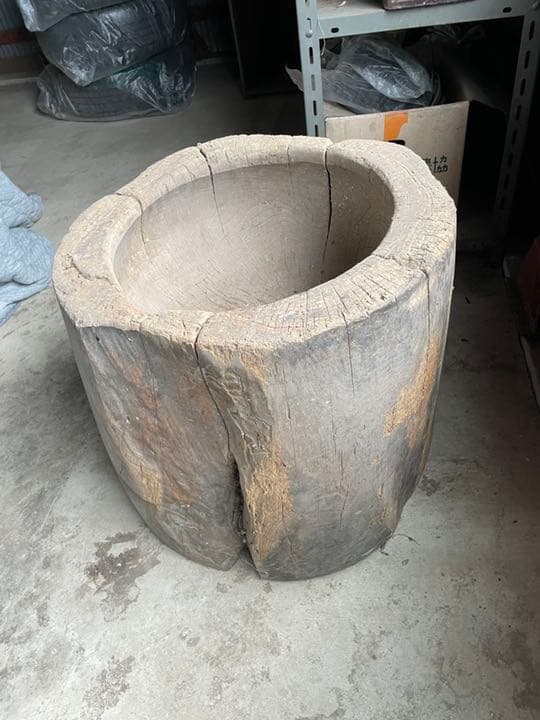 けやき臼　餅つき　ジャンク　中古