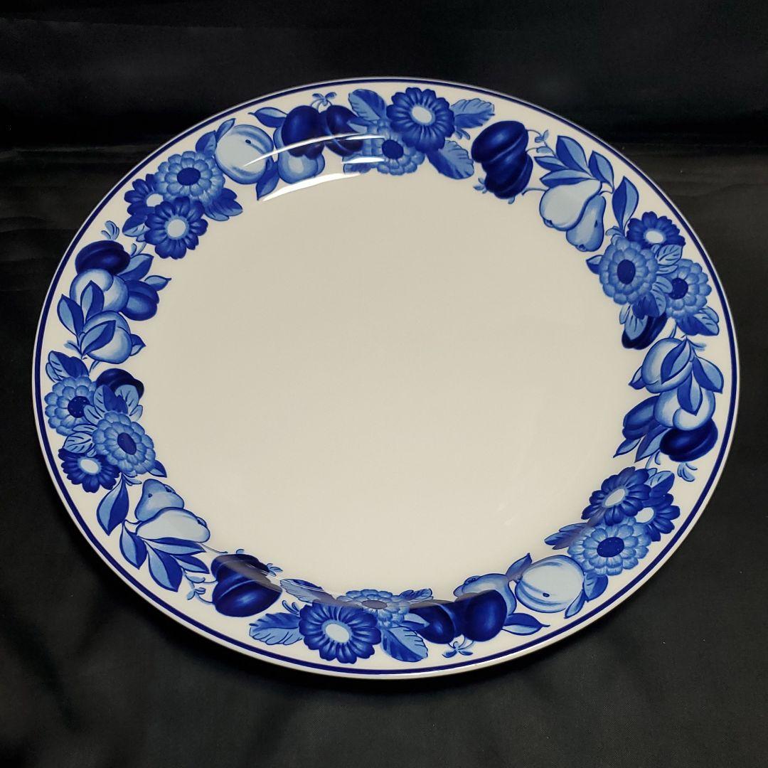 ロイヤルコペンハーゲン　ゴールデンサマー　ブルー　プレート　希少　レア