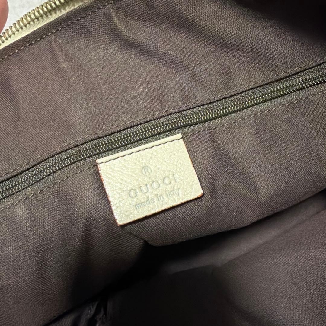 グッチ トートバッグ GGキャンバス ブラウン ベージュ シャンパンゴールド