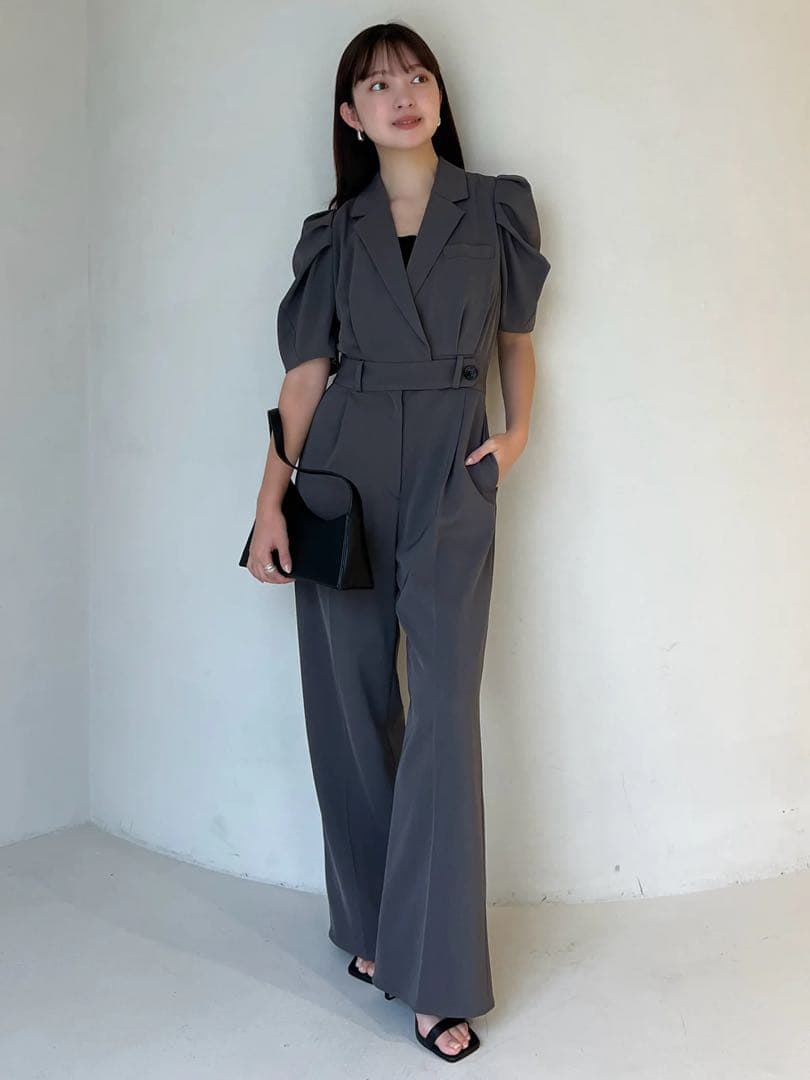 anuans タックスリーブテーラードオールインワン　Sサイズ